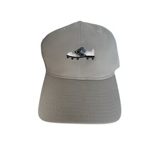 FootJoy Golf Performance Shoe Spikes Logo Cap Gray One Size Adjustable Strap
